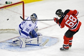 Jágr a jeho 119. vítězný gól v NHL.