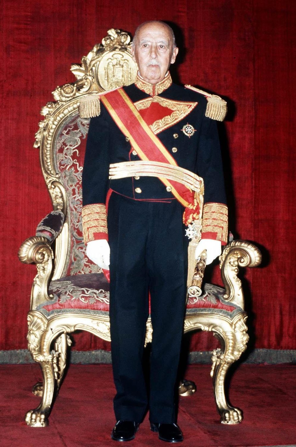 Francisco Franco v lednu 1975.