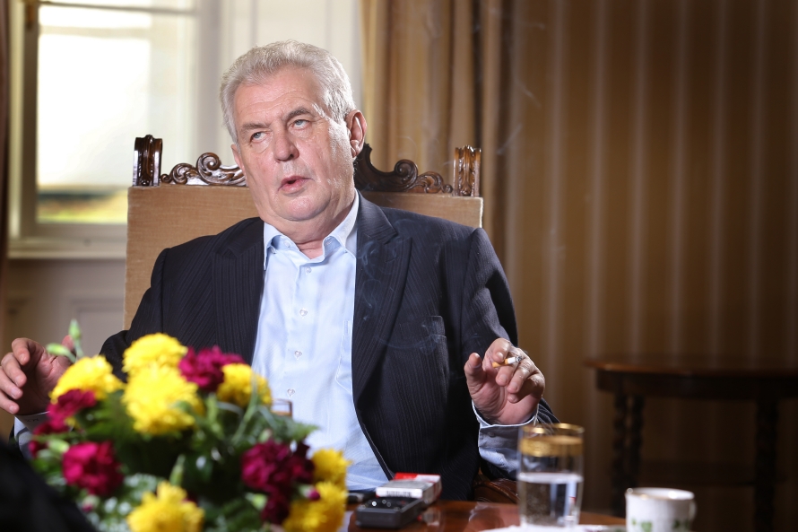 Prezident Miloš Zeman.