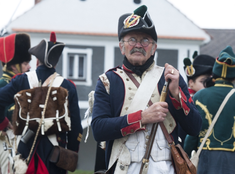 František Sklenář vpřesné replice uniformy napoleonských vojsk. František Sklenář vpřesné replice uniformy napoleonských vojsk.