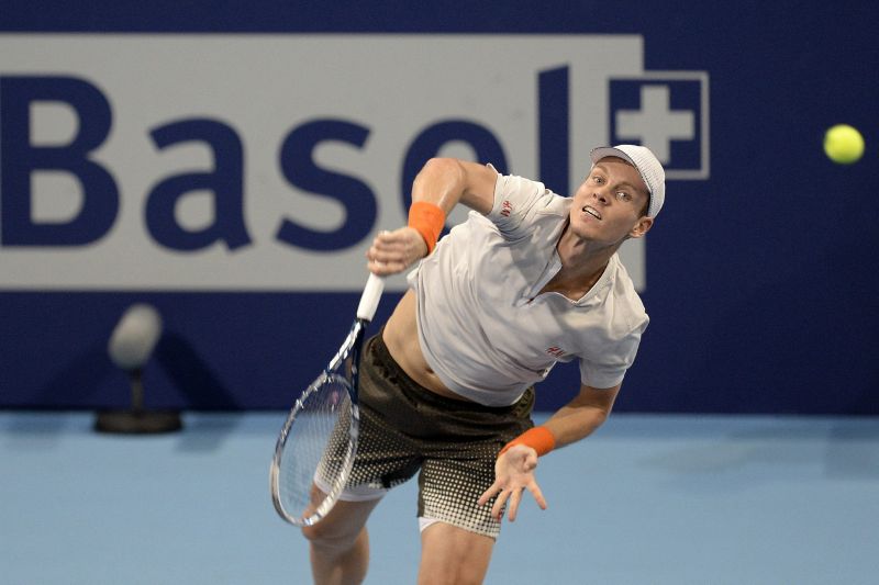 Česká tenisová naděje na Turnaji mistrů Tomáš Berdych.