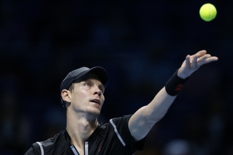 Česká tenisová jednička Tomáš Berdych na Turnaji mistrů.