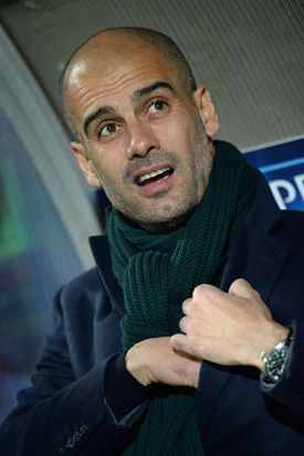 Kouč Bayernu Pep Guardiola.