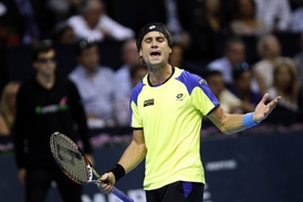 Španělský tenista David Ferrer.