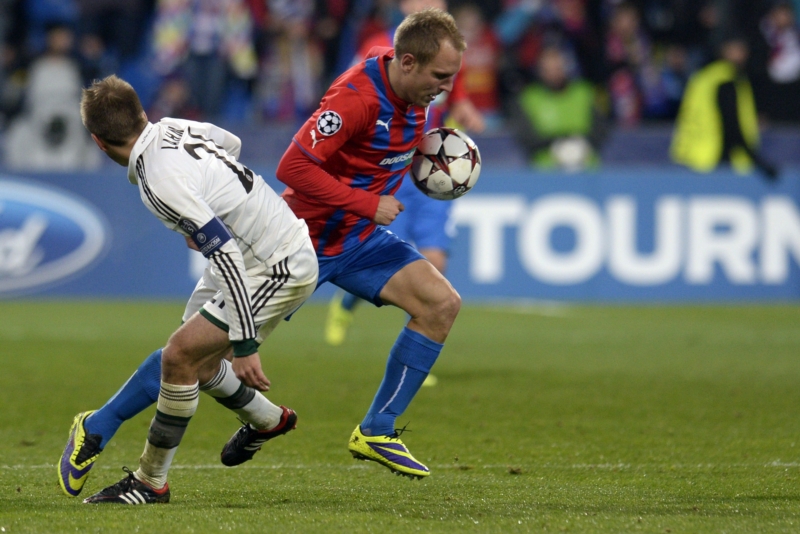 Daniel Kolář v zápase s Bayernem Mnichov.