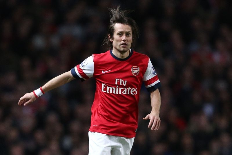Hru Arsenalu si užívá také Tomáš Rosický. 