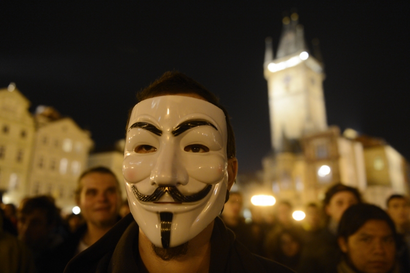 Demonstrace na Staroměstském náměstí. Demonstrace na Staroměstském náměstí.