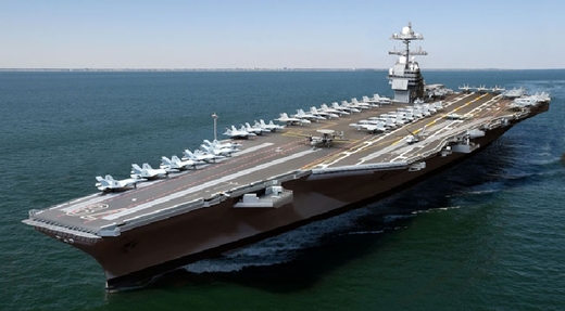 USS Gerald Ford, zatím jen jako grafika.