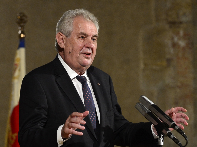 Prezident Miloš Zeman. Prezident Miloš Zeman.