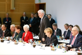 Koaliční jednání v Berlíně (11. listopadu 2013).