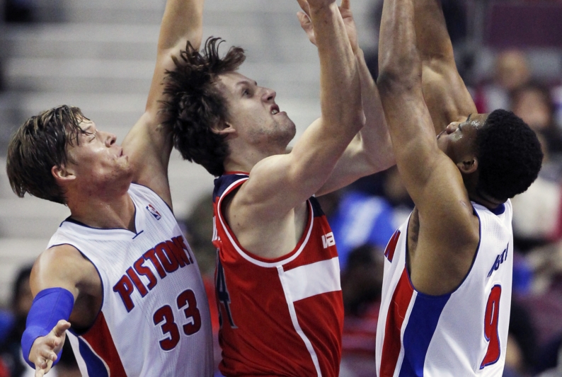 Basketbalista Washingtonu Jan Veselý.