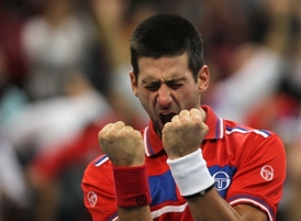 Hlavní zbraň. Srbská jednička a světová dvojka Novak Djokovič.