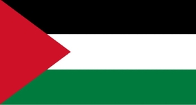 Vlajka Státu Palestina.