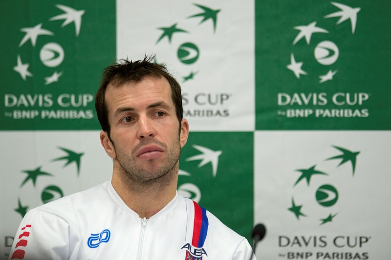 Radek Štěpánek rozehraje finále Davisova poháru s Novakem Djokovičem.