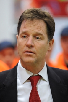Britský vicepremiér Nick Clegg.