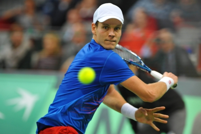 Česká tenisová jednička Tomáš Berdych.