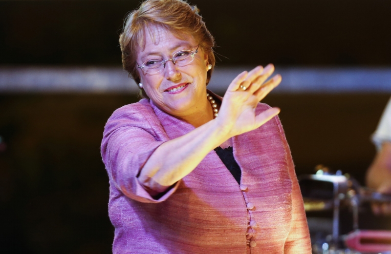 Bývalá dvaašedesátiletá prezidentka Chile Michelle Bacheletová. Bývalá dvaašedesátiletá prezidentka Chile Michelle Bacheletová.