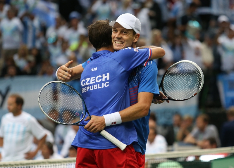 Tomáš Berdych a Radek Štěpánek. Tomáš Berdych a Radek Štěpánek.