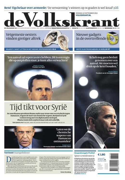 Kategorie celostátní noviny: de Volkskrant, Holandsko.