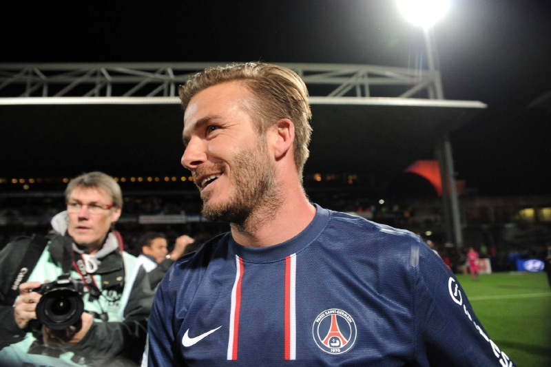 David Beckham v dresu PSG. David Beckham v dresu PSG.