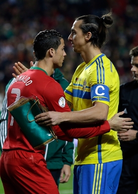 Zlatan Ibrahimovič a Cristiano Ronaldo.