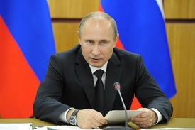 Spokojený Putin.