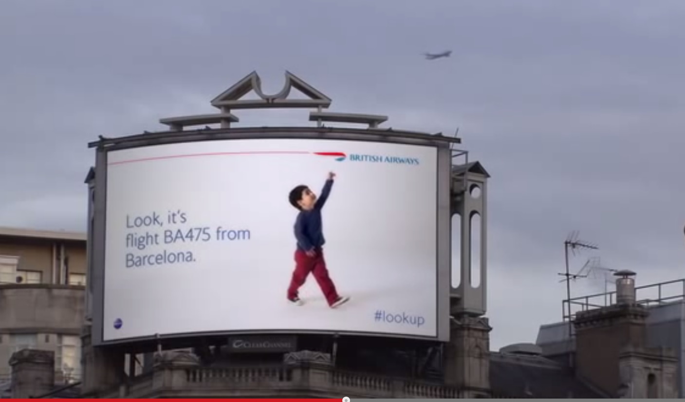 Reklama British Airways.