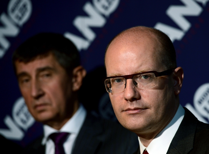 Bohuslav Sobotka (vpravo) a Andrej Babiš.