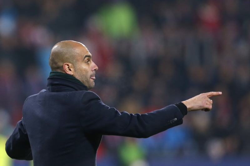 Trenér Bayernu Pep Guardiola. Trenér Bayernu Pep Guardiola.