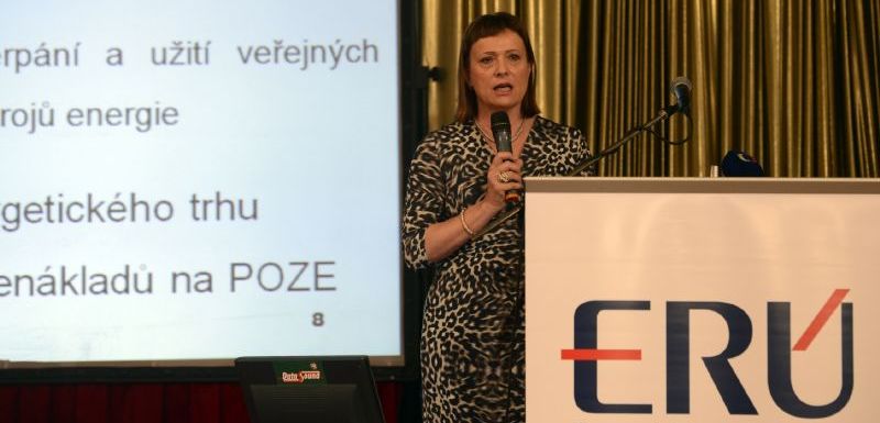 Předsedkyně ERÚ Alena Vitásková.