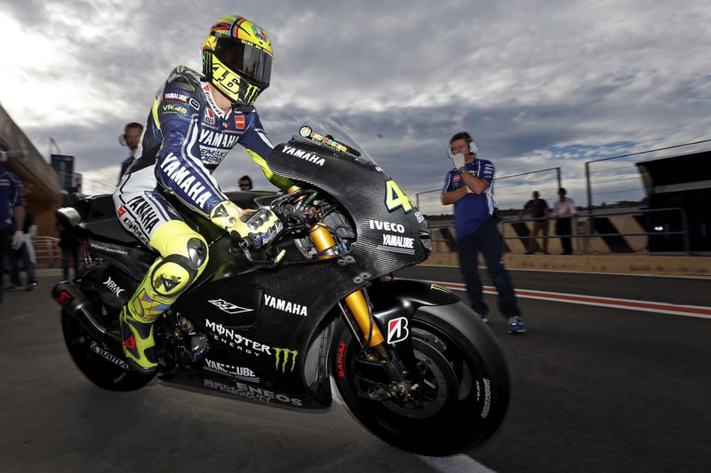 Italský jezdec Valentino Rossi.