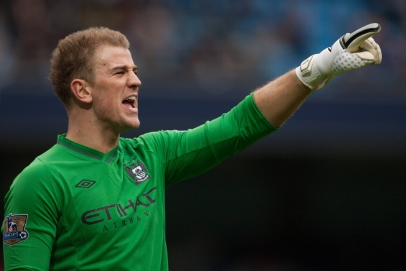 Brankář Manchesteru City Joe Hart. Brankář Manchesteru City Joe Hart.
