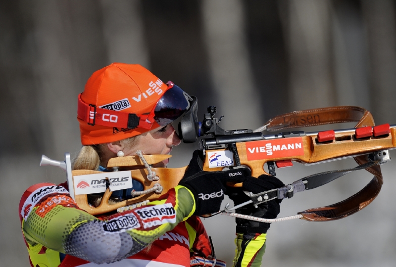 Biatlonistka Gabriela Soukalová. Biatlonistka Gabriela Soukalová.