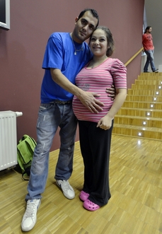 Maminka paterčat Alexandra Kiňová ještě před jejich narozením.