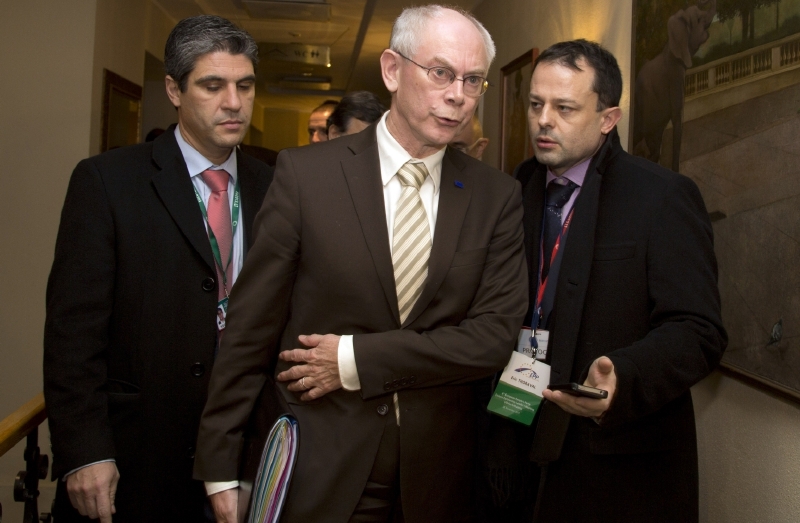 Prezident EU Rompuy použil vůči Moskvě tvrdší slova.