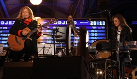 Koncert Lenky Filipové na Masarykově nádraží v Praze.