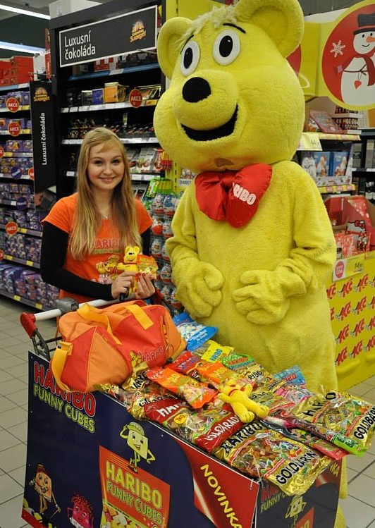 Haribo tour v hypermarketech.