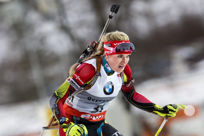 Biatlonistka Gabriela Soukalová. Biatlonistka Gabriela Soukalová.