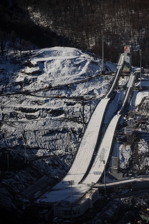 Skokanské centrum RusSki Gorki.