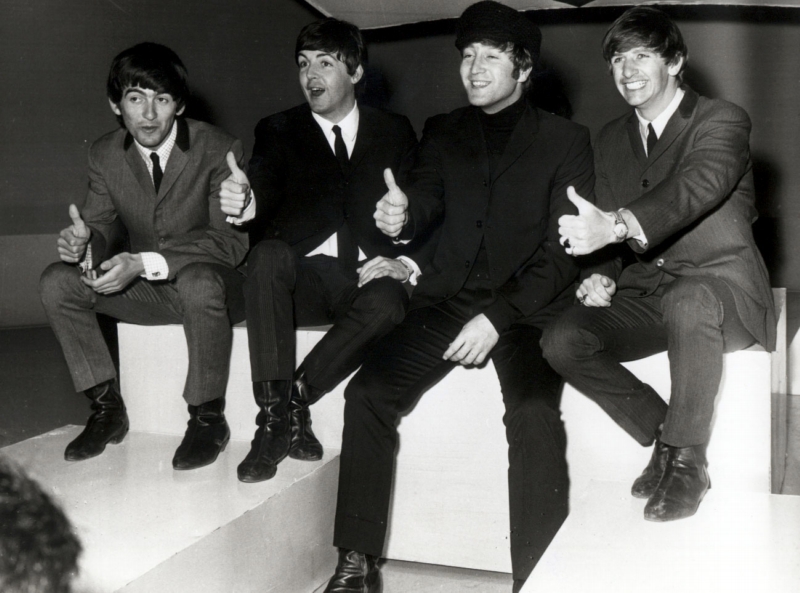 Legendární liverpoolská skupina The Beatles. Legendární liverpoolská skupina The Beatles.