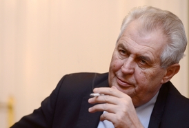 Prezident Miloš Zeman.