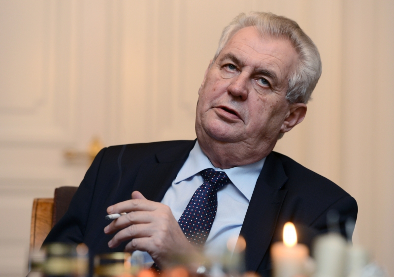Prezident Miloš Zeman.