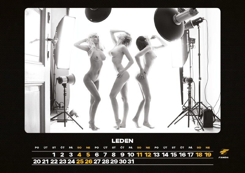 Fotografie z kalendáře Fanda 2014 na měsíc leden. 
