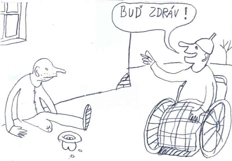 "Buď zdráv!" Autoři si dělali srandu z kohokoli: politiků, postižených, cikánů, černochů i těhotných žen.
