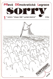 První číslo časopisu Sorry.
