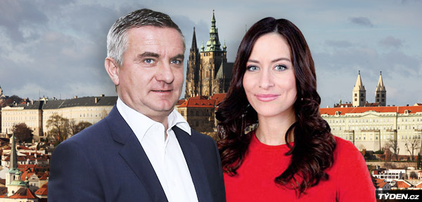 Alexandra Nosková a Vratislav Mlynář. Alexandra Nosková a Vratislav Mlynář.