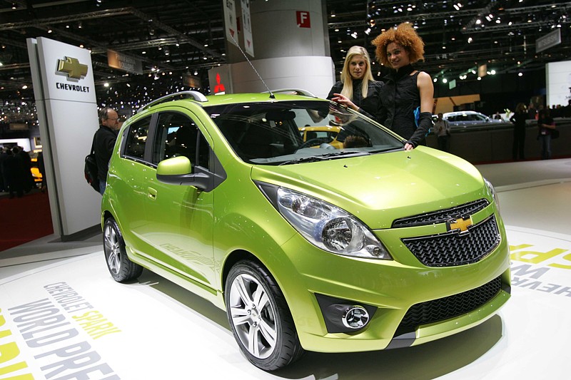 Chevrolet Spark na veletrhu v Ženevě.