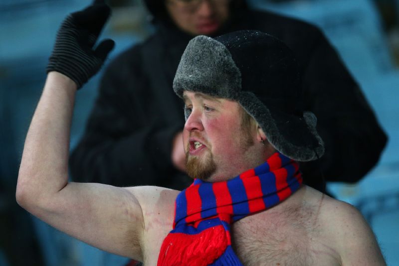 Fanoušek CSKA Moskva.