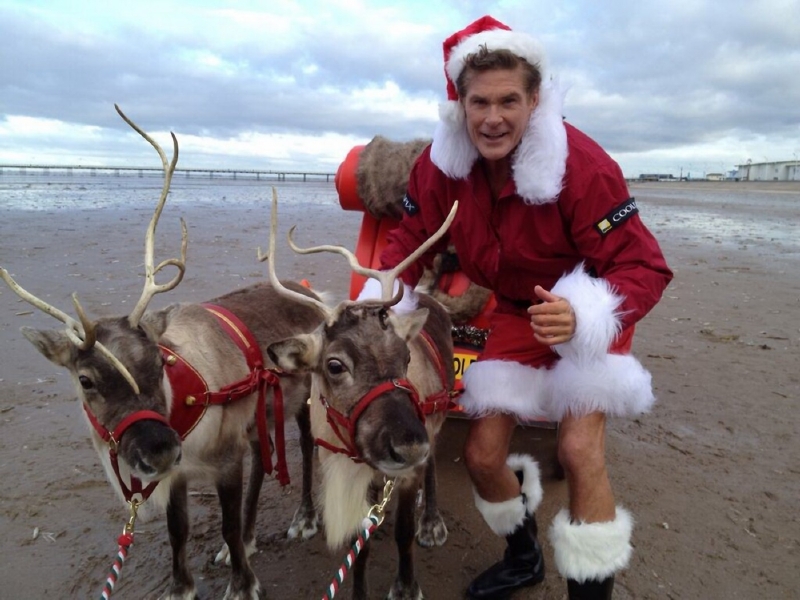 Vánoční radost, nebo jen šok? Hasselhoff jako Santa Claus!