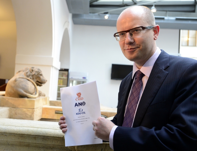 Návrh koaliční smlouvy.